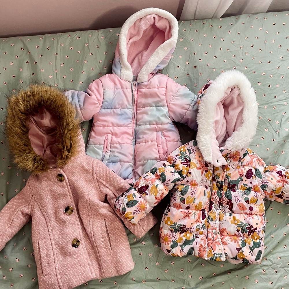Toddler girls coat lot 12-18 months
